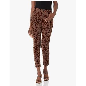 BLANKNYC The Reade Crop Animal Print Corduroy Pants Size 30 NWT Feminine Mobwife